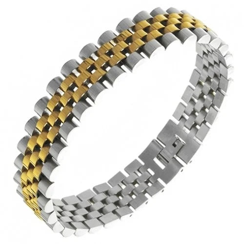 Stainless Steel Two-Tone Bracelet