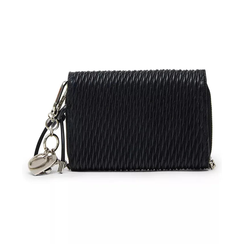 Steve Madden Carina Crossbody Wallet Boxed Gift Set, Black
