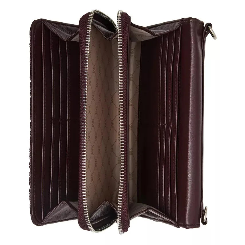 Steve Madden Carina Crossbody Wallet Boxed Gift Set, Merlot