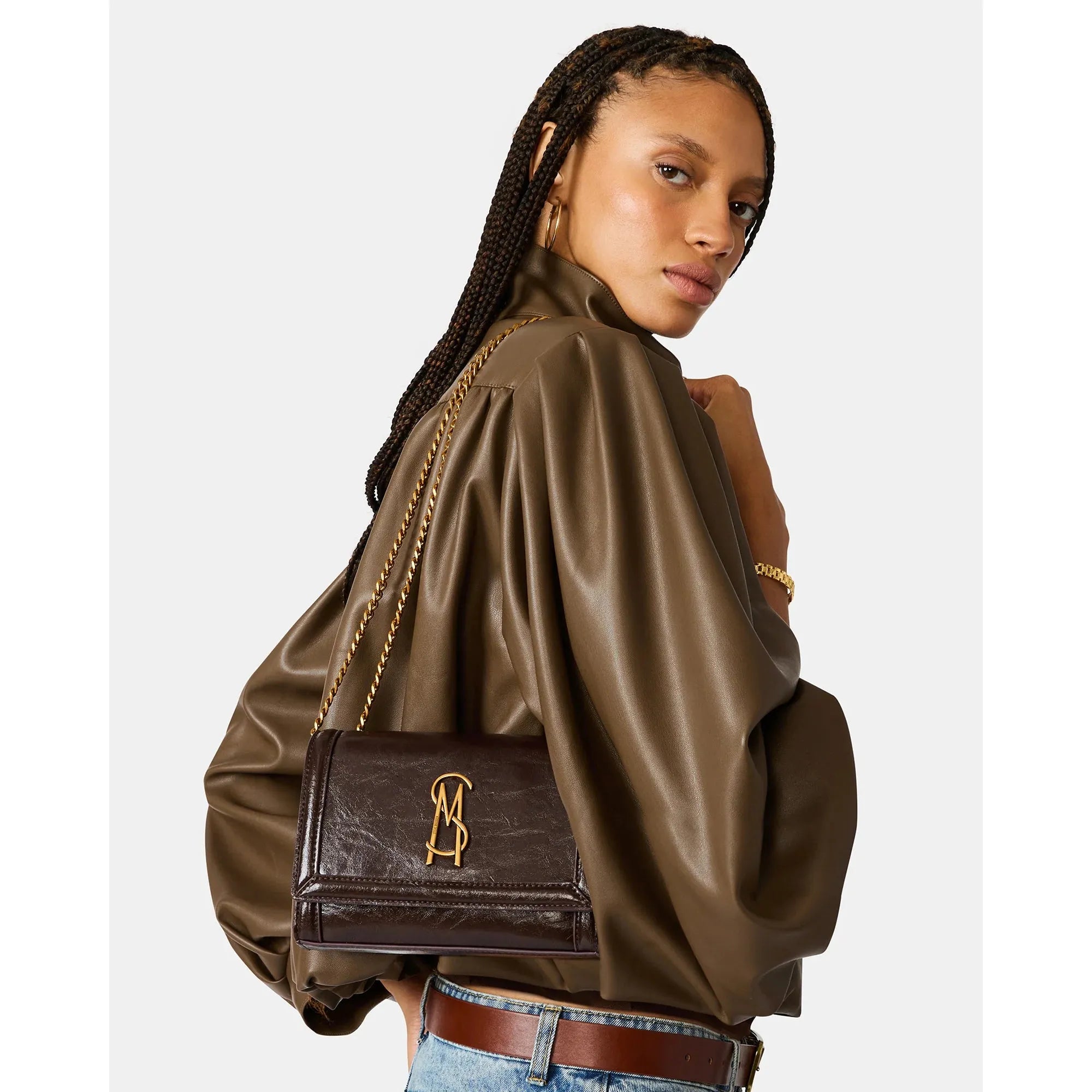 Steve Madden Larisal Crossbody, Chocolate