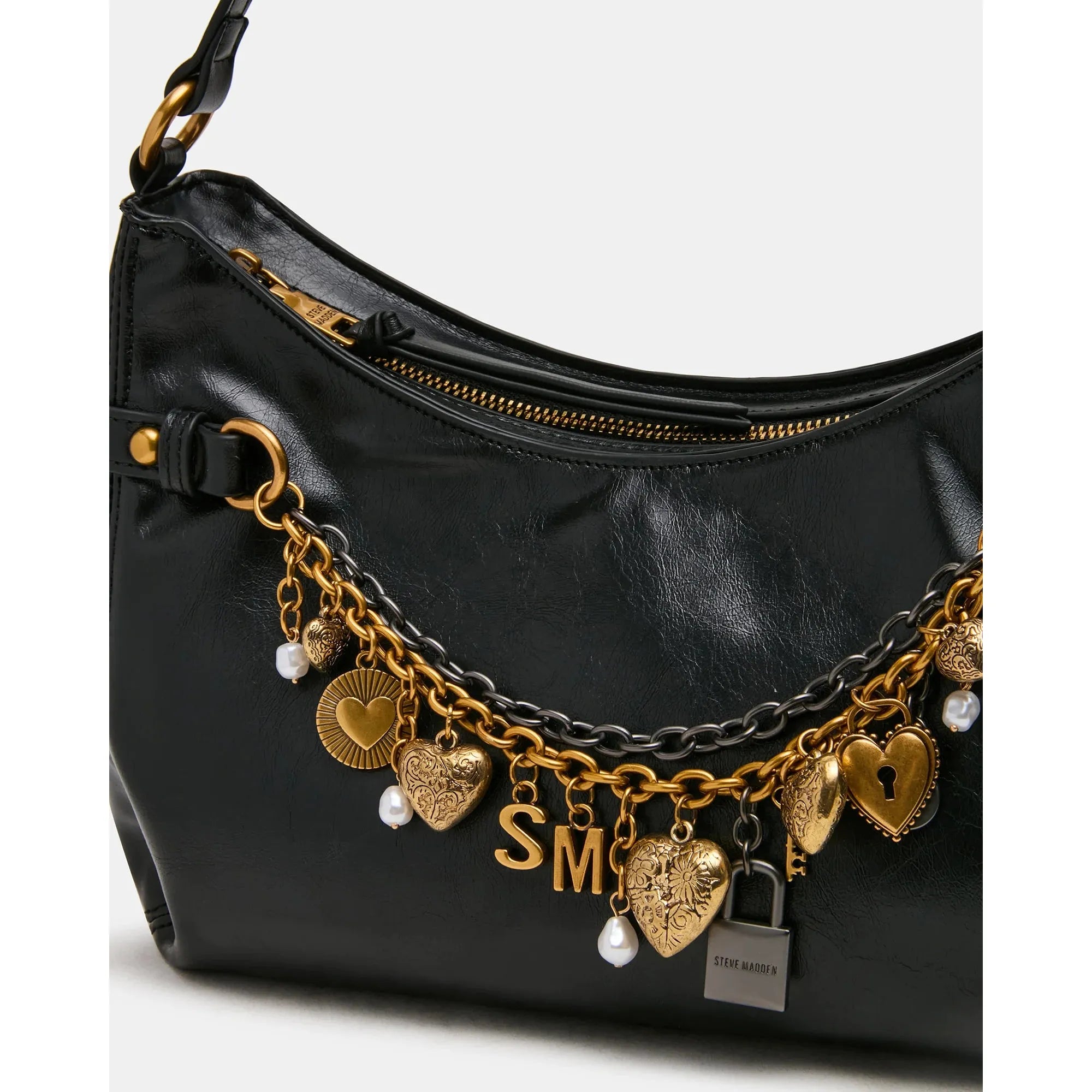 Steve Madden Lianna Hobo Shoulder Bag, Black