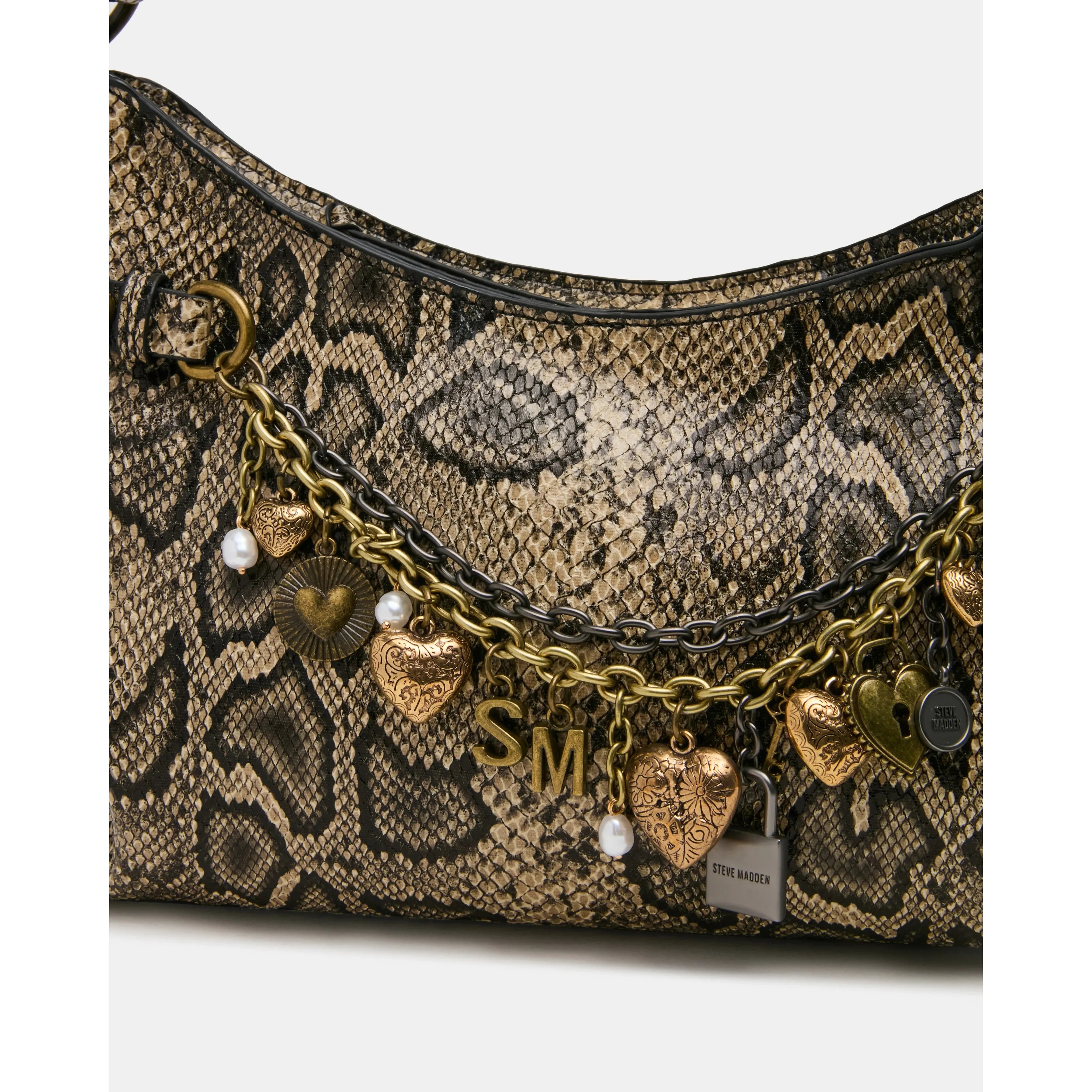 Steve Madden Lianna Hobo Shoulder Bag, Snake