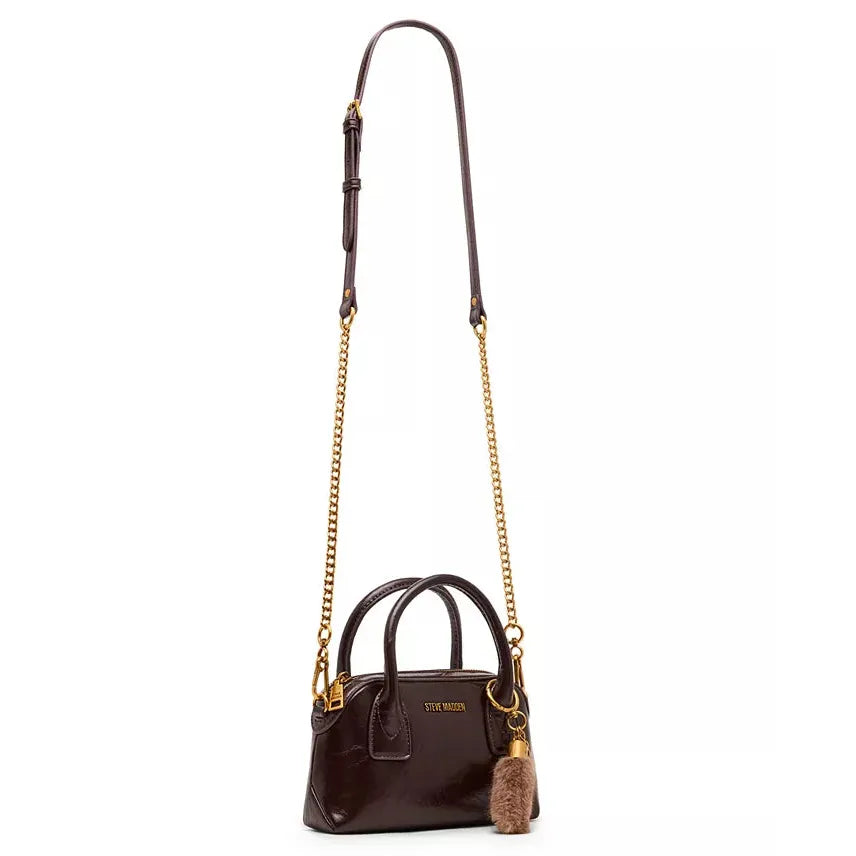 Steve Madden Melodie Small Satchel, Chocolate