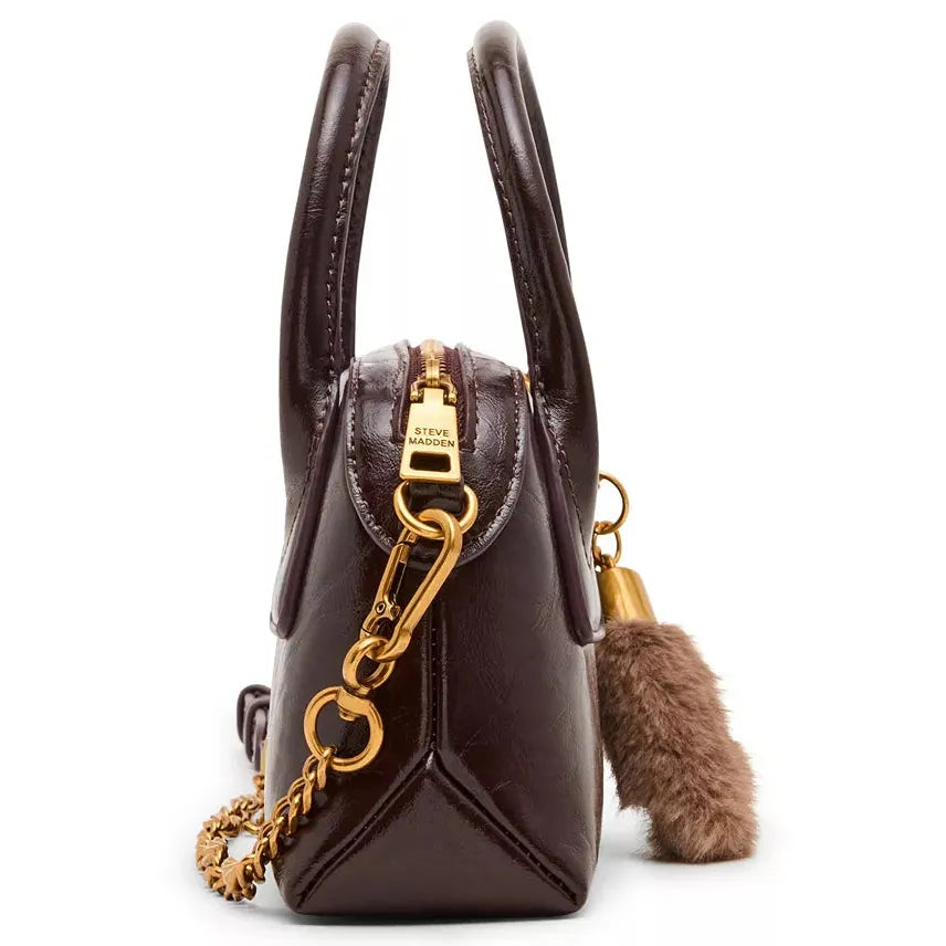 Steve Madden Melodie Small Satchel, Chocolate
