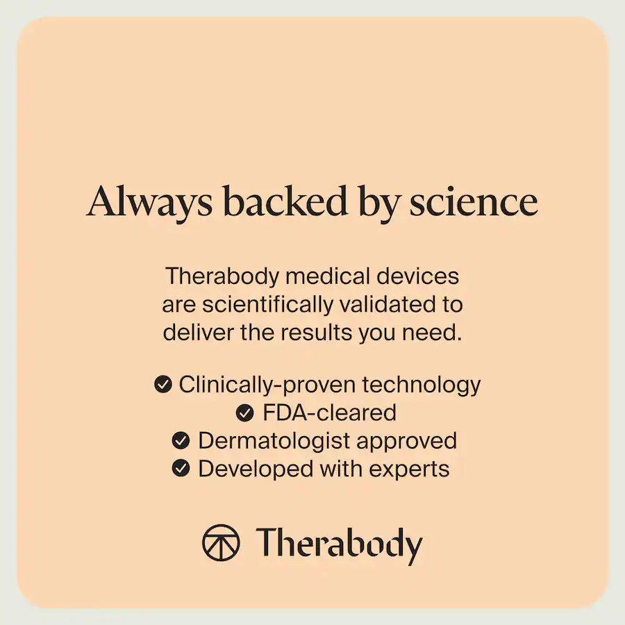Therabody TheraFace Mask Glo - Clinically Proven LED Skincare, White