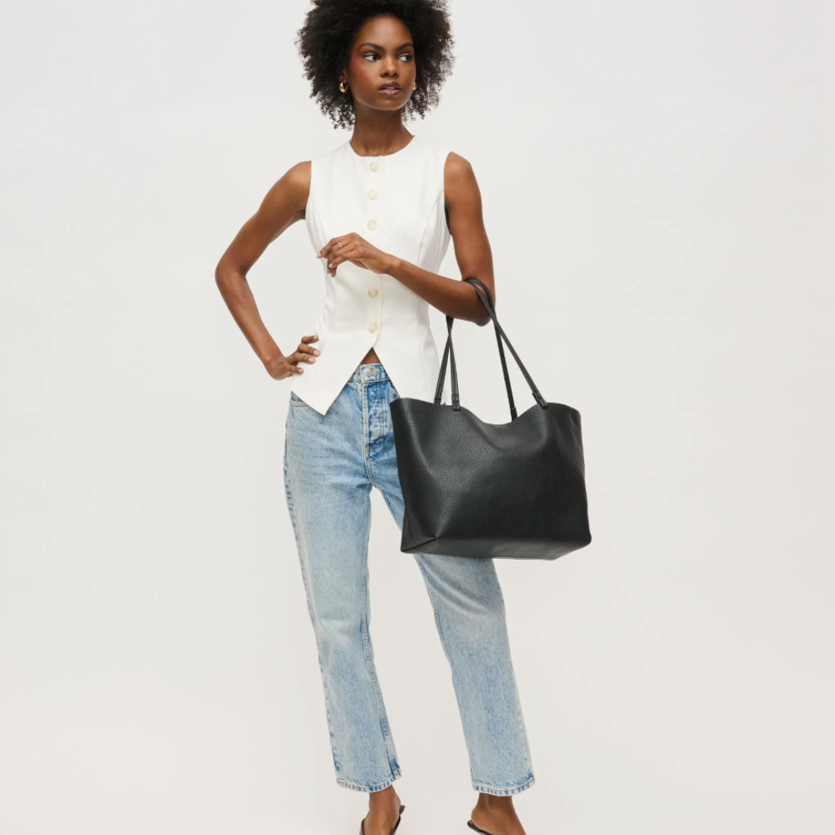 Urban Expressions Alma Tote & Pouch Set, Black