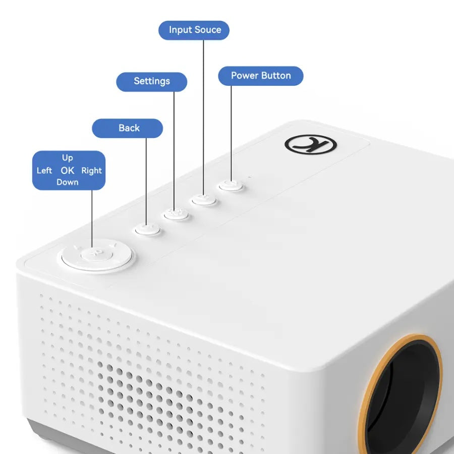 Vankyo Wireless Mini Projector, White