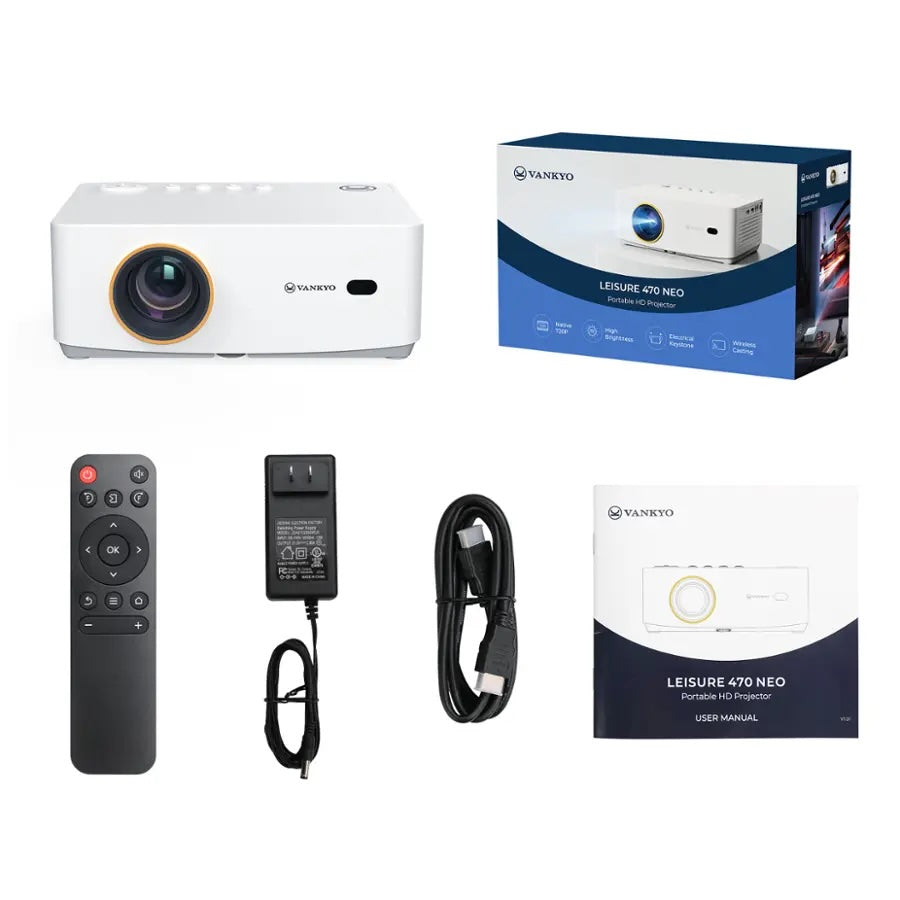 Vankyo Wireless Mini Projector, White