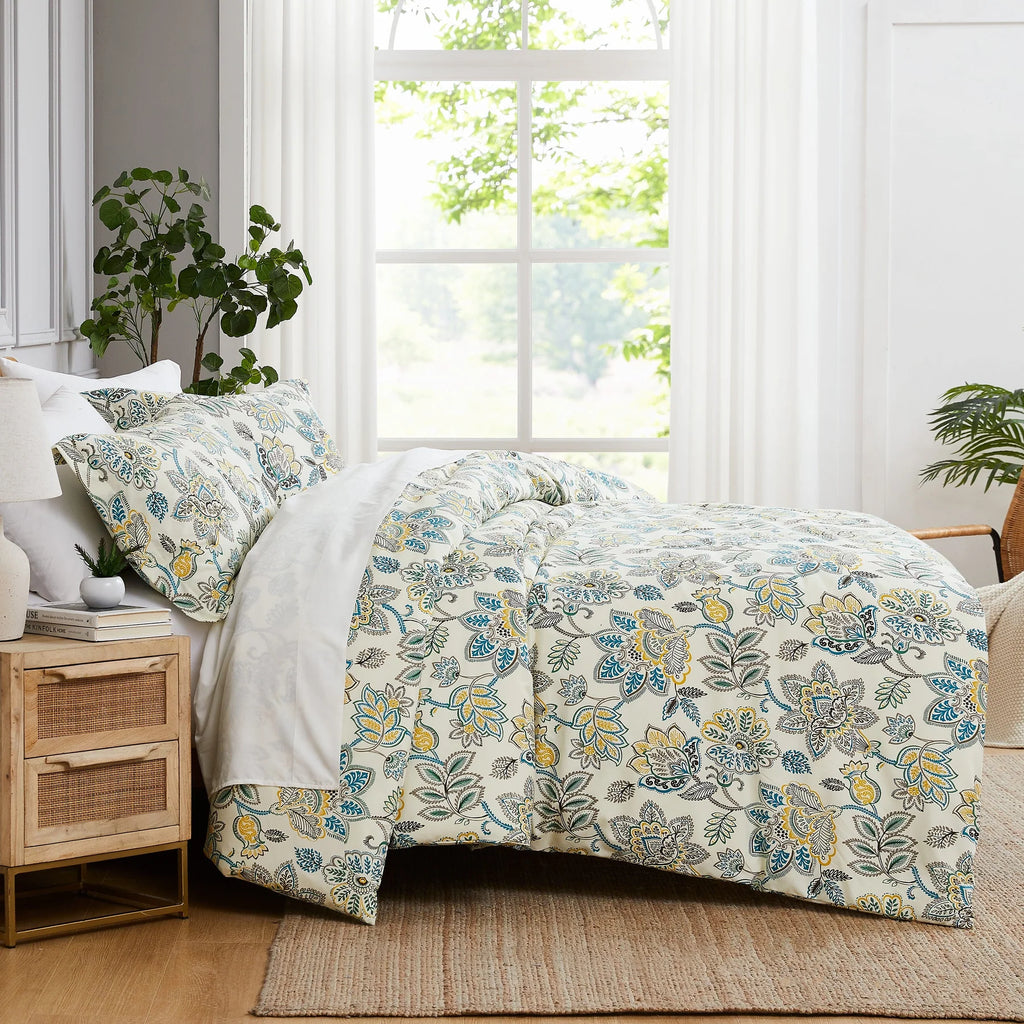 Wanderlust Comforter Set, Cream