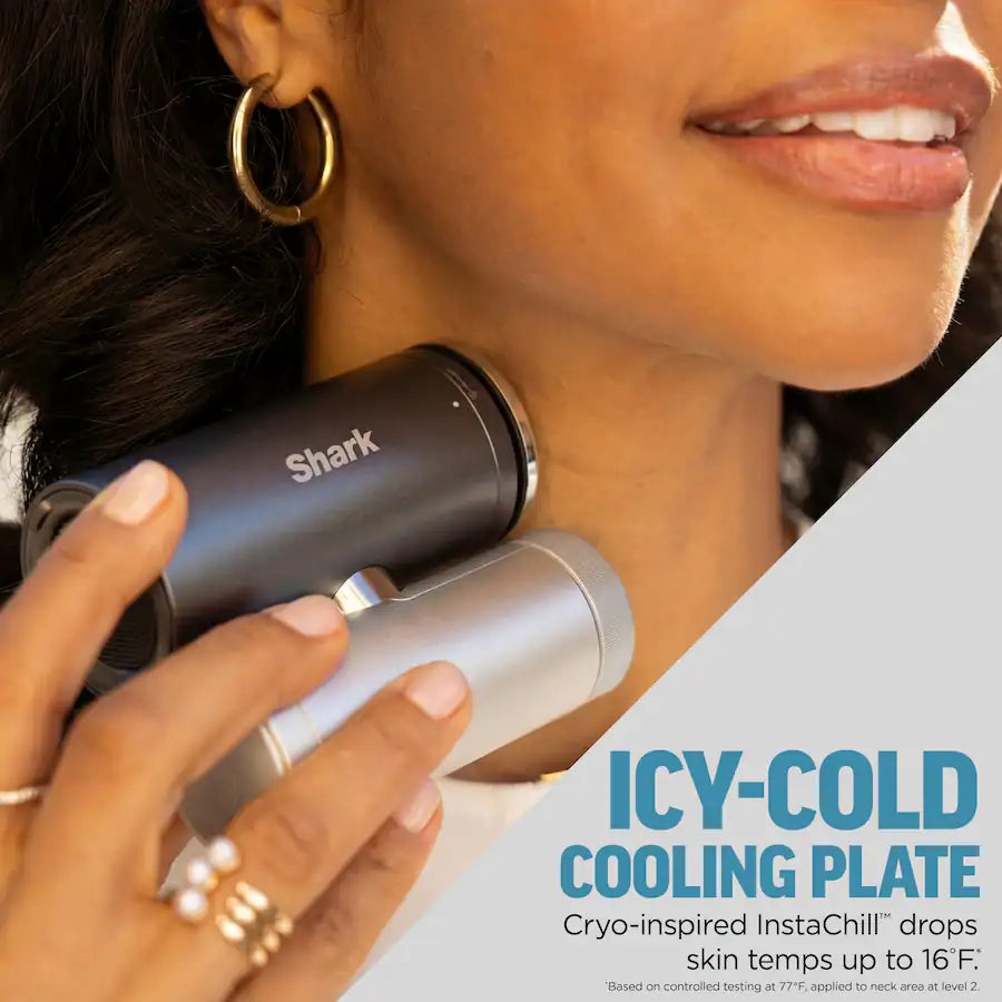 Shark ChillPill: The only 3-in-1 personal cooling system with fan, InstaChill cooling plate & dry-touch mist, Carbon