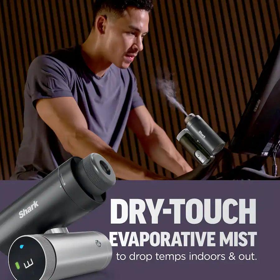 Shark ChillPill: The only 3-in-1 personal cooling system with fan, InstaChill cooling plate & dry-touch mist, Carbon