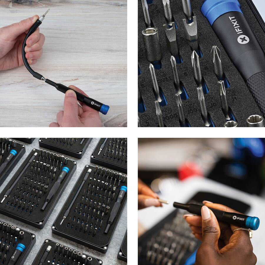 iFixit Mako 64 Bit Driver Kit, Black/Blue