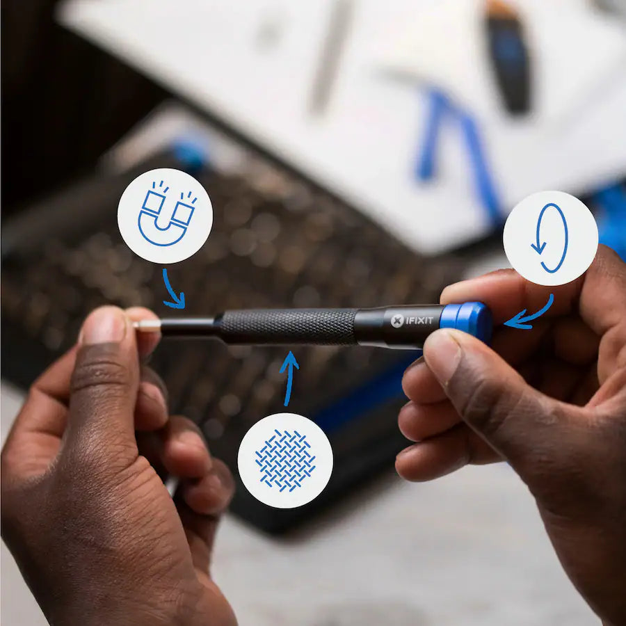 iFixit Mako 64 Bit Driver Kit, Black/Blue