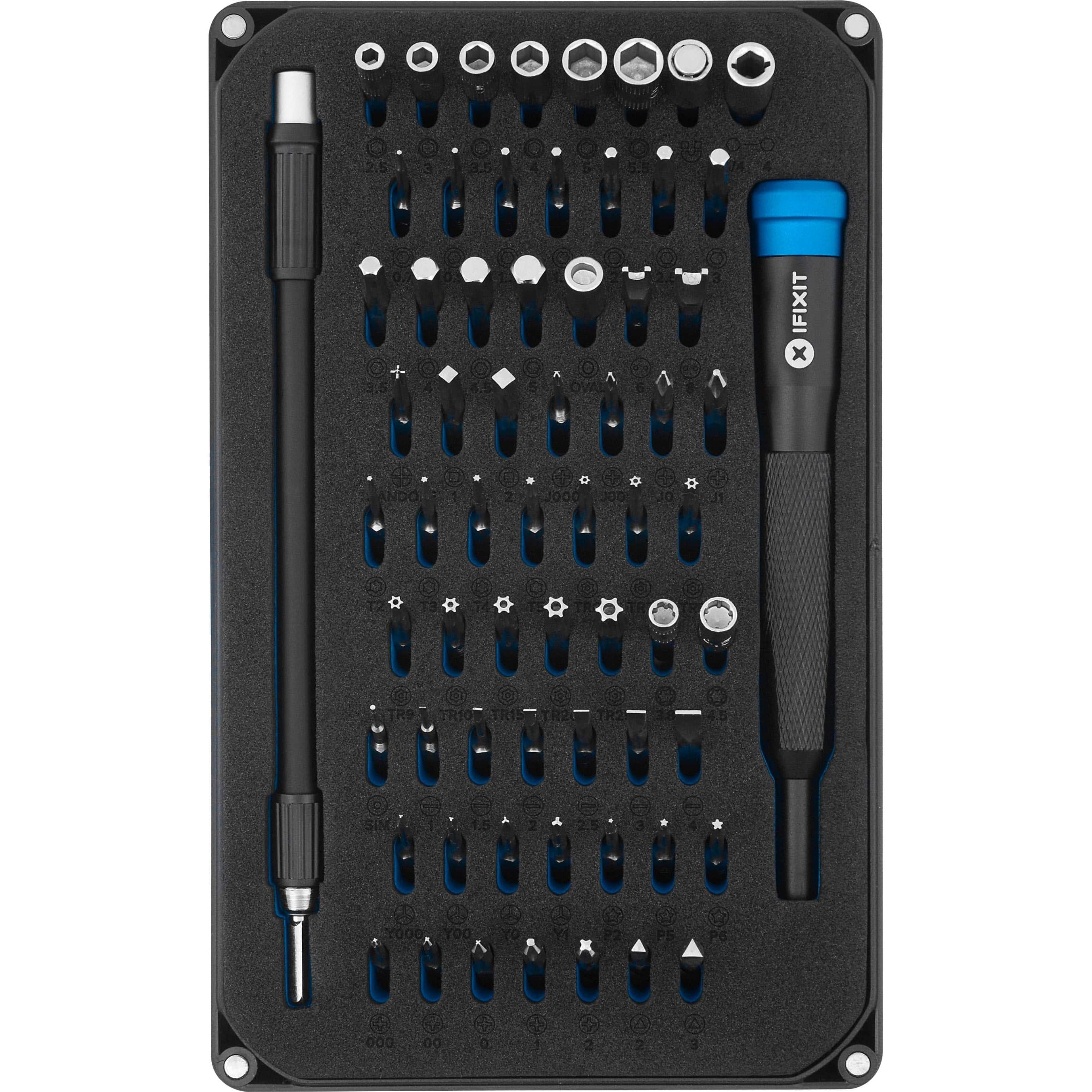 iFixit Mako 64-Bit Driver Kit, Black/Blue