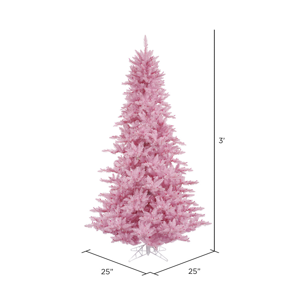 Pink Fir Artificial Tree, 3'