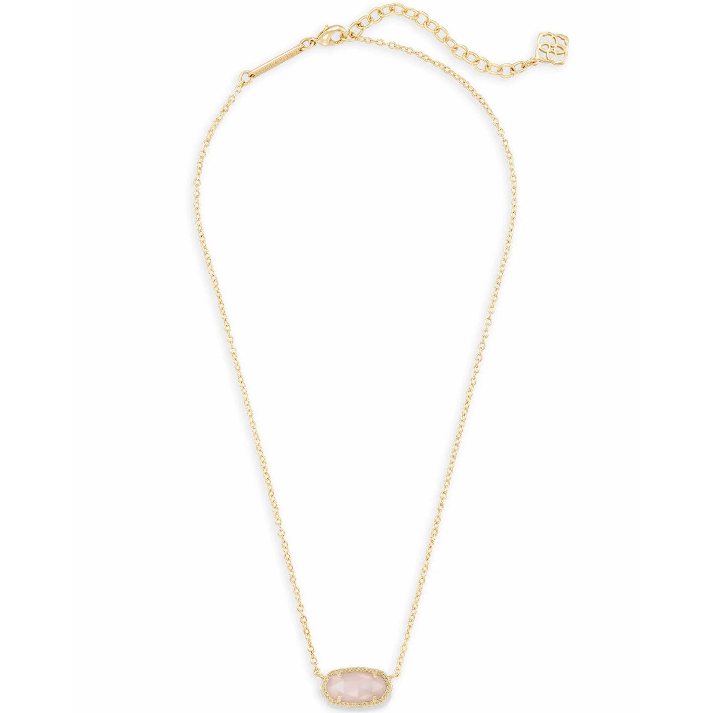 Kendra Scott Elisa Gold Pendant Necklace, Rose Quartz
