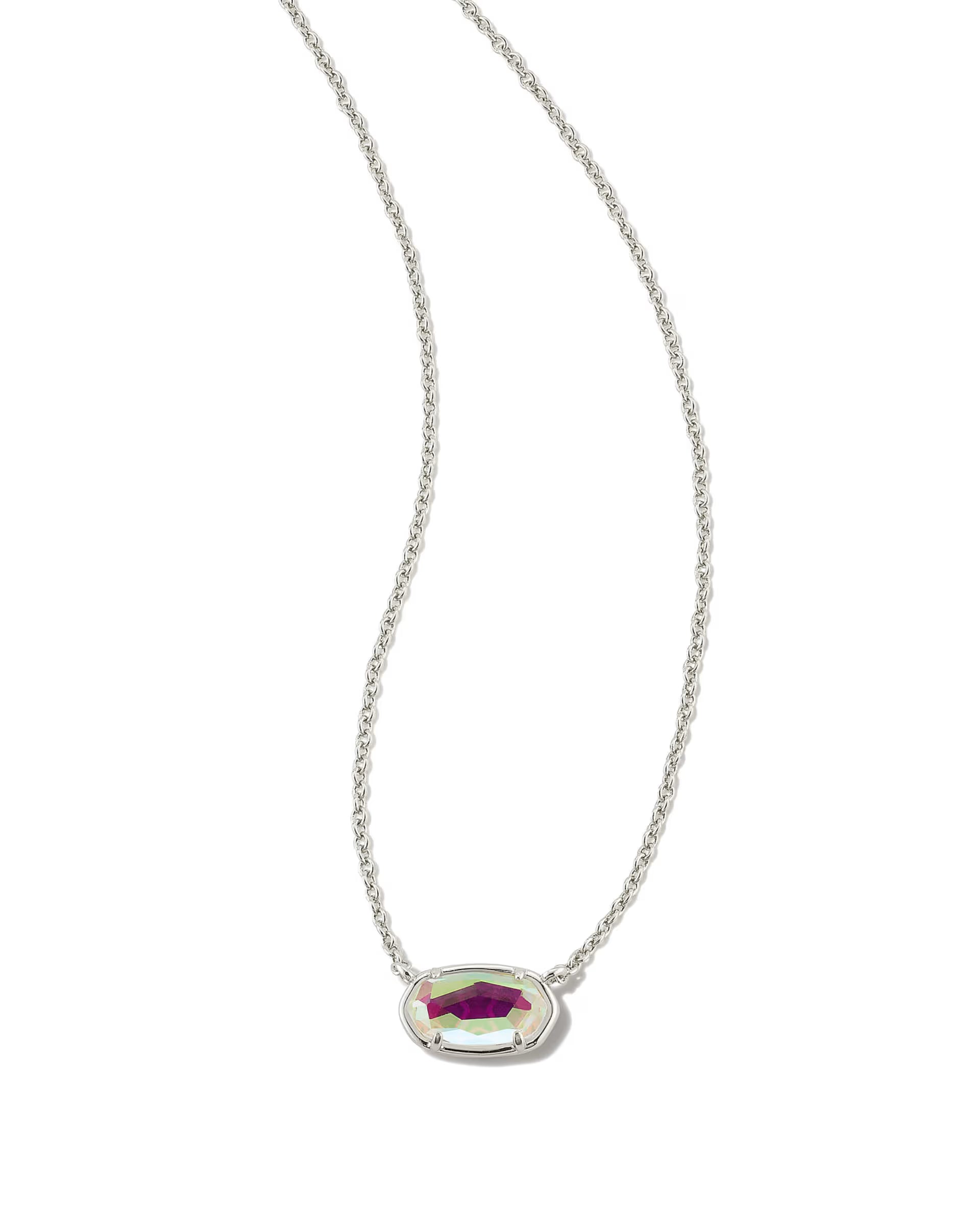 Kendra Scott Grayson Short Pendant Necklace, Dichroic Glass