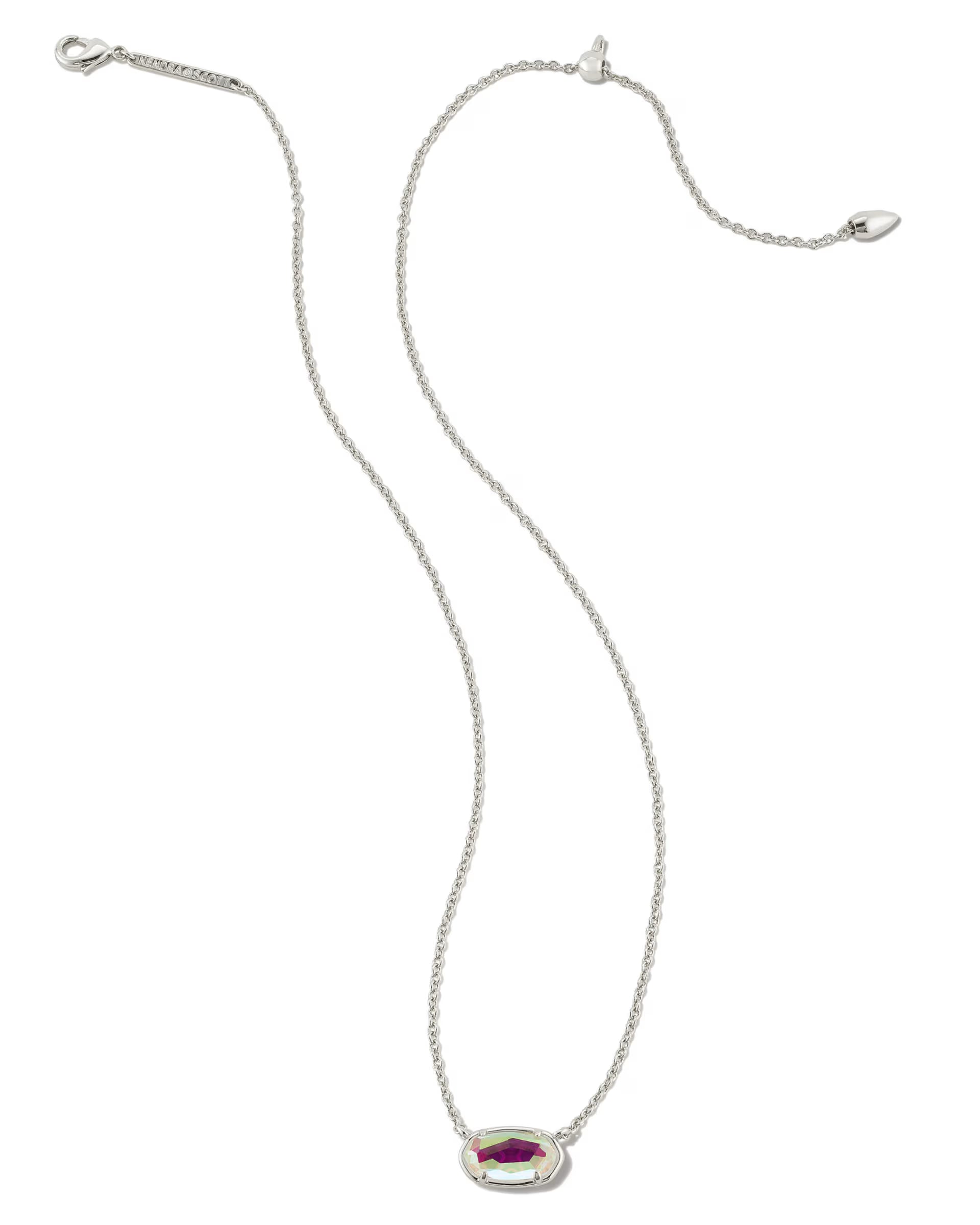 Kendra Scott Grayson Short Pendant Necklace, Dichroic Glass