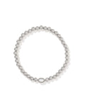 Kendra Scott Mini Elaina Stretch Bracelet, Silver & Mother of Pearl