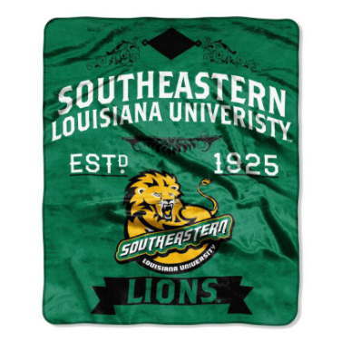 Southeastern Louisiana University- Royal Plush Raschel Throw Blanket