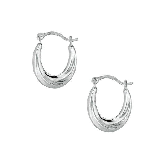 10K Mini Oval Hoop Earrings