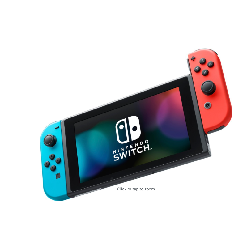 Nintendo Switch w/ Neon Blue & Red Joy-Con