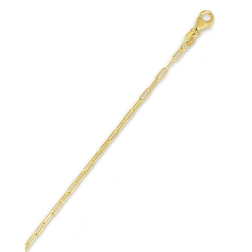 14K Paperclip Chain, 1.5mm